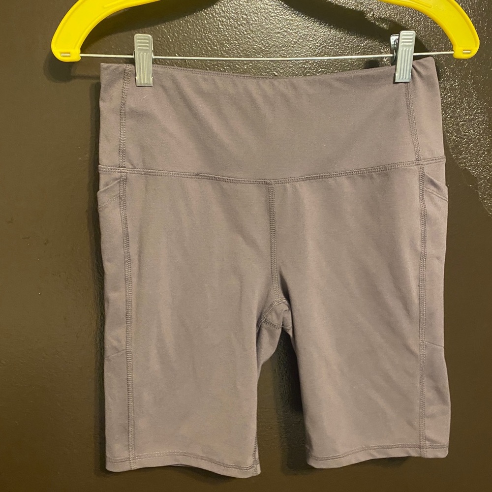 Grey biker shorts